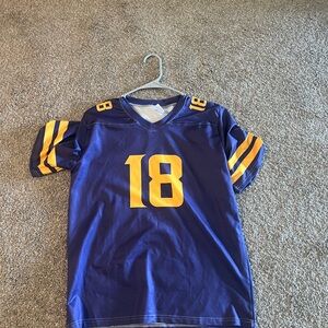 Youth Large Justin Jefferson Stretch Performance Jersey 18 Football Jersey
